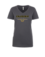 Caledonia HS Cheer Design - Womens V-Neck