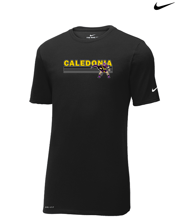 Caledonia HS Cheer Stripes - Mens Nike Cotton Poly Tee
