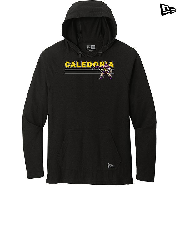 Caledonia HS Cheer Stripes - New Era Tri-Blend Hoodie