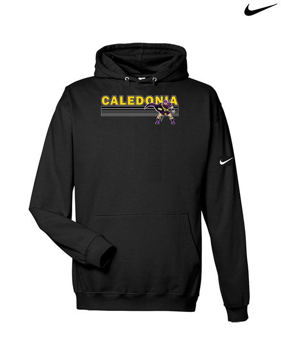 Caledonia HS Cheer Stripes - Nike Club Fleece Hoodie