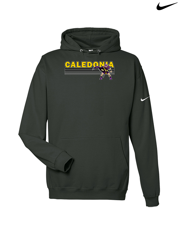 Caledonia HS Cheer Stripes - Nike Club Fleece Hoodie