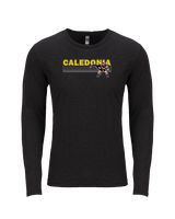 Caledonia HS Cheer Stripes - Tri-Blend Long Sleeve