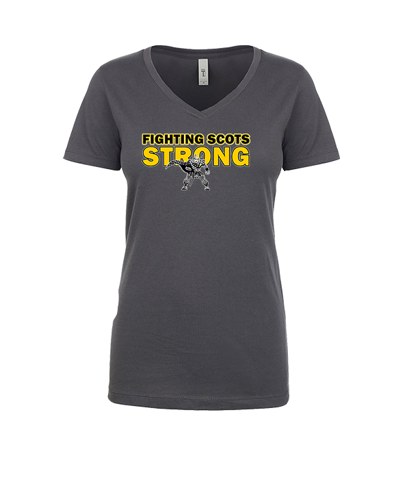 Caledonia HS Cheer Strong - Womens Vneck