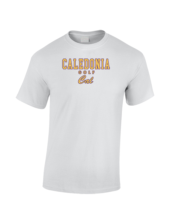 Caledonia HS Girls Golf Block - Cotton T-Shirt