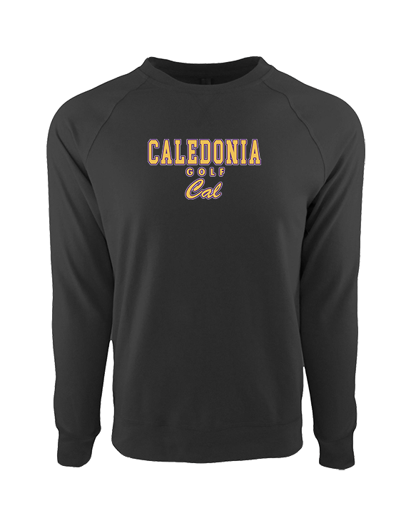 Caledonia HS Girls Golf Block - Crewneck Sweatshirt