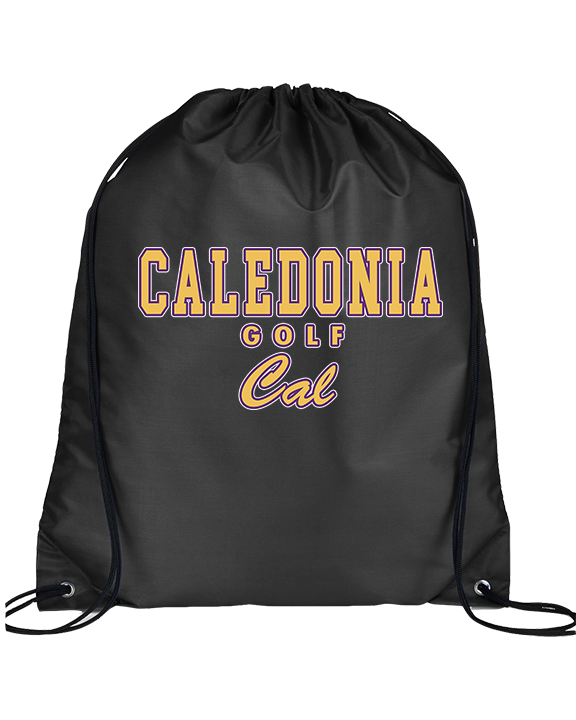 Caledonia HS Girls Golf Block - Drawstring Bag