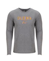 Caledonia HS Girls Golf Block - Tri-Blend Long Sleeve