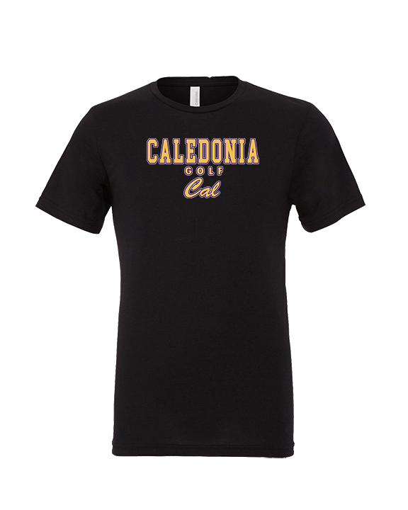 Caledonia HS Girls Golf Block - Tri-Blend Shirt