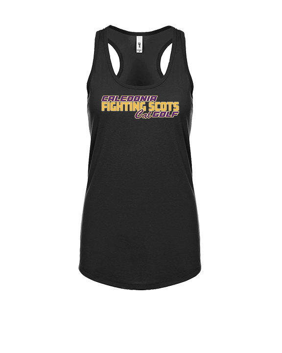 Caledonia HS Girls Golf Bold - Womens Tank Top