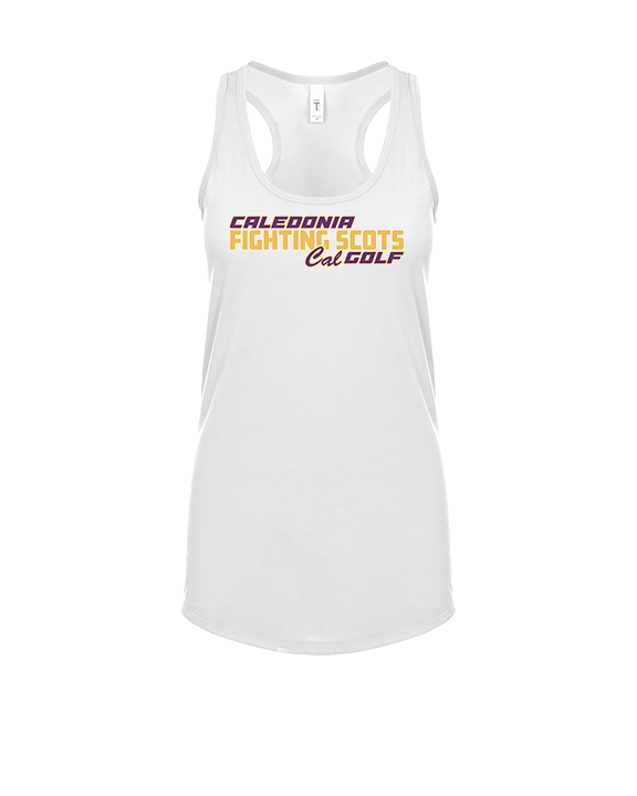 Caledonia HS Girls Golf Bold - Womens Tank Top