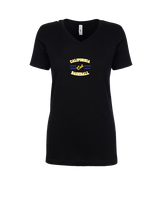 California Baseball Curve - Womens V-Neck