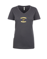 California Baseball Curve - Womens V-Neck