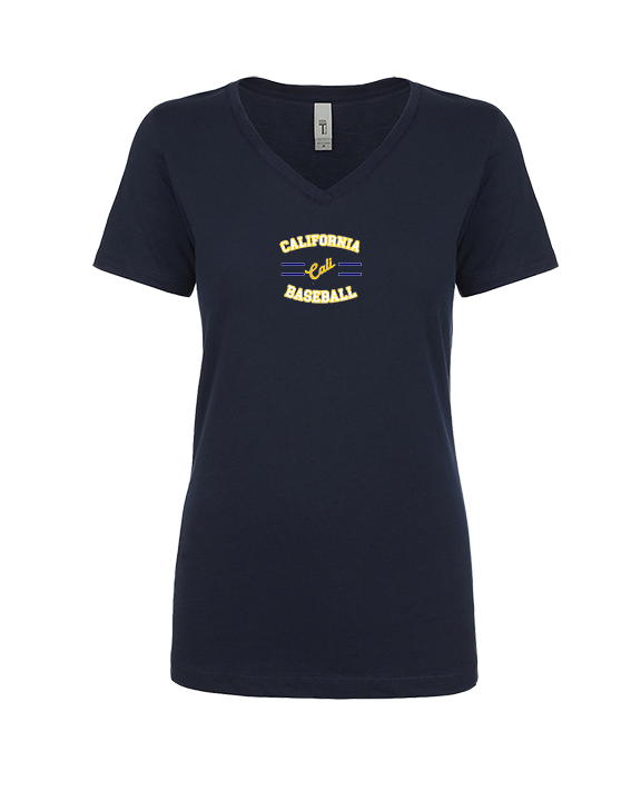 California Baseball Curve - Womens V-Neck