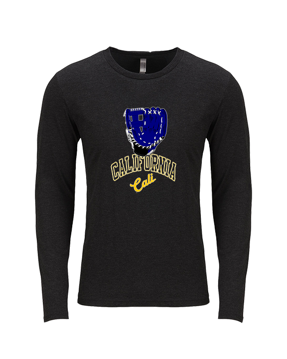 California Baseball Glove - Tri-Blend Long Sleeve