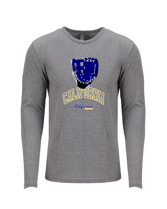 California Baseball Glove 2 - Tri-Blend Long Sleeve