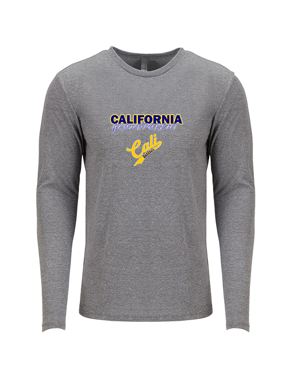 California Baseball Grandparent - Tri-Blend Long Sleeve