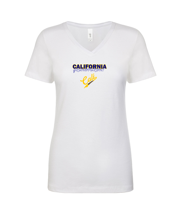California Baseball Grandparent - Womens Vneck