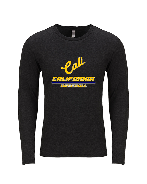 California Baseball Split - Tri-Blend Long Sleeve