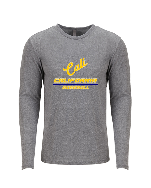 California Baseball Split - Tri-Blend Long Sleeve