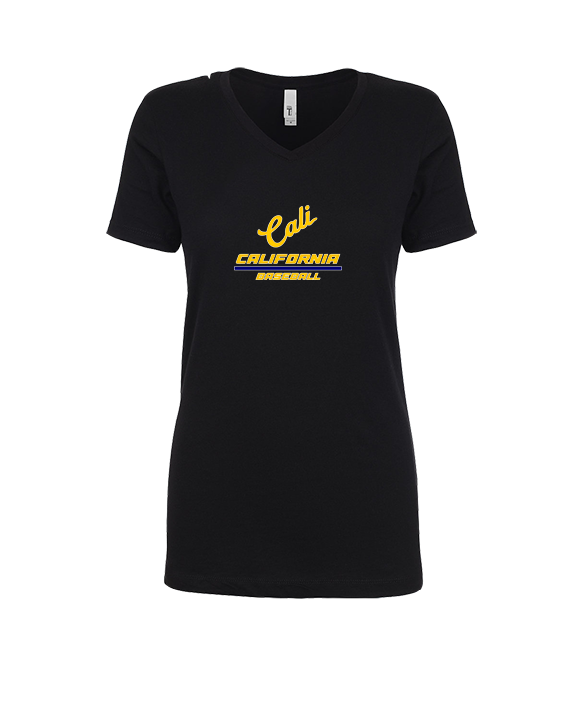 California Baseball Split - Womens Vneck