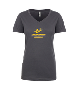 California Baseball Split - Womens Vneck