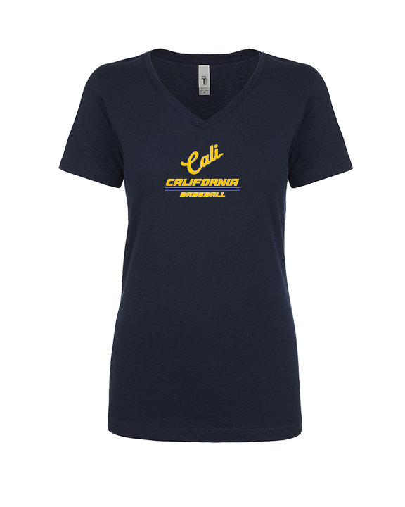 California Baseball Split - Womens Vneck