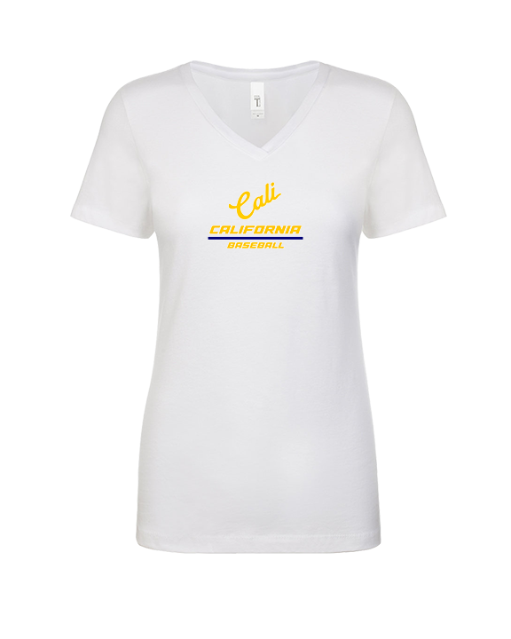 California Baseball Split - Womens Vneck