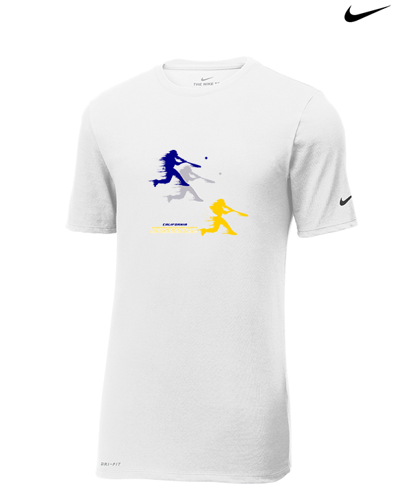 California Baseball Swing - Mens Nike Cotton Poly Tee