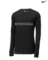 Campus HS Football Lines - Mens Nike Longsleeve
