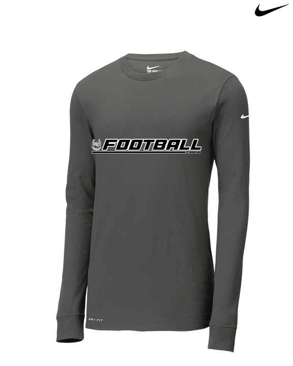 Campus HS Football Lines - Mens Nike Longsleeve
