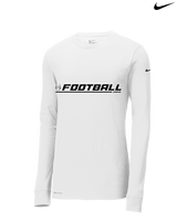 Campus HS Football Lines - Mens Nike Longsleeve