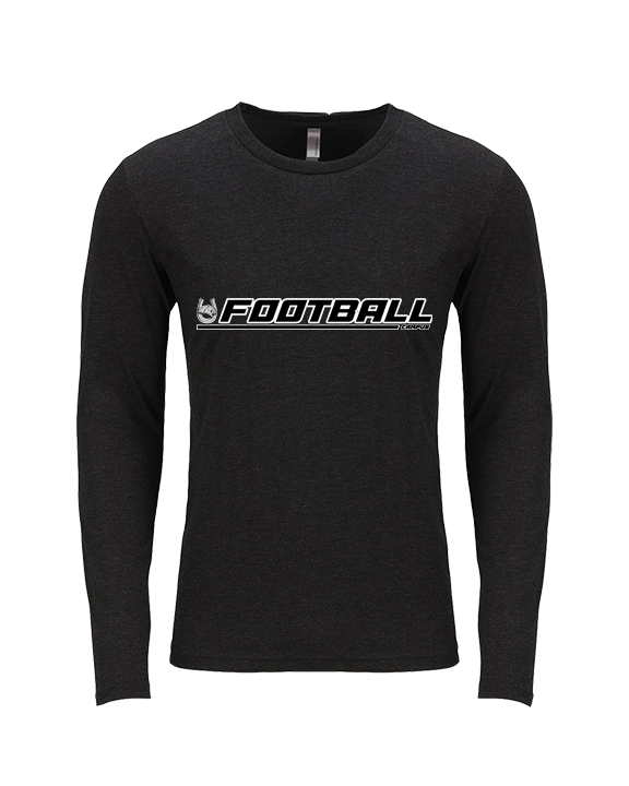 Campus HS Football Lines - Tri-Blend Long Sleeve