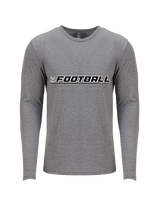Campus HS Football Lines - Tri-Blend Long Sleeve