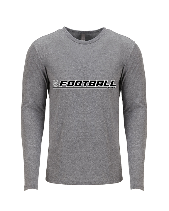 Campus HS Football Lines - Tri-Blend Long Sleeve