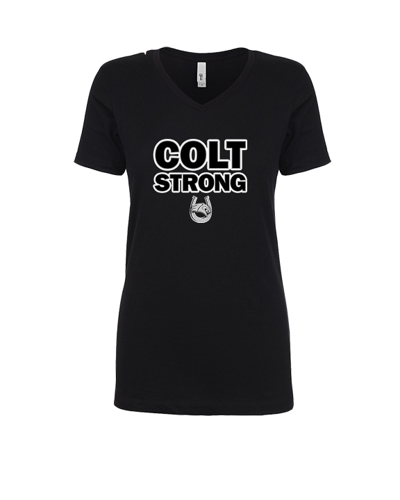Campus HS Football Strong - Womens Vneck