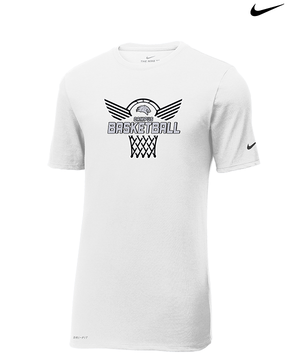 Campus HS Girls Basketball Nothing But Net - Mens Nike Cotton Poly Tee