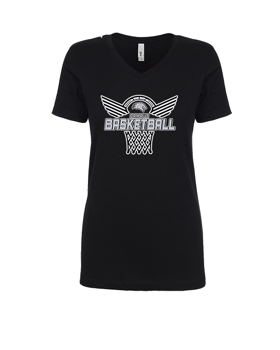 Campus HS Girls Basketball Nothing But Net - Womens Vneck