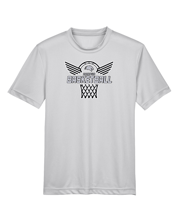 Campus HS Girls Basketball Nothing But Net - Youth Performance Shirt