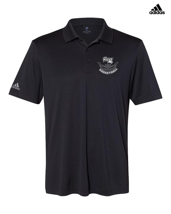 Campus HS Girls Basketball Outline - Mens Adidas Polo
