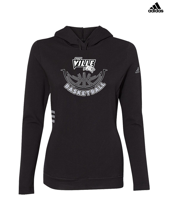 Campus HS Girls Basketball Outline - Womens Adidas Hoodie