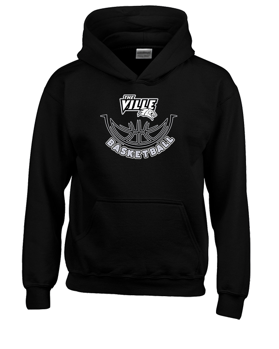 Campus HS Girls Basketball Outline - Youth Hoodie