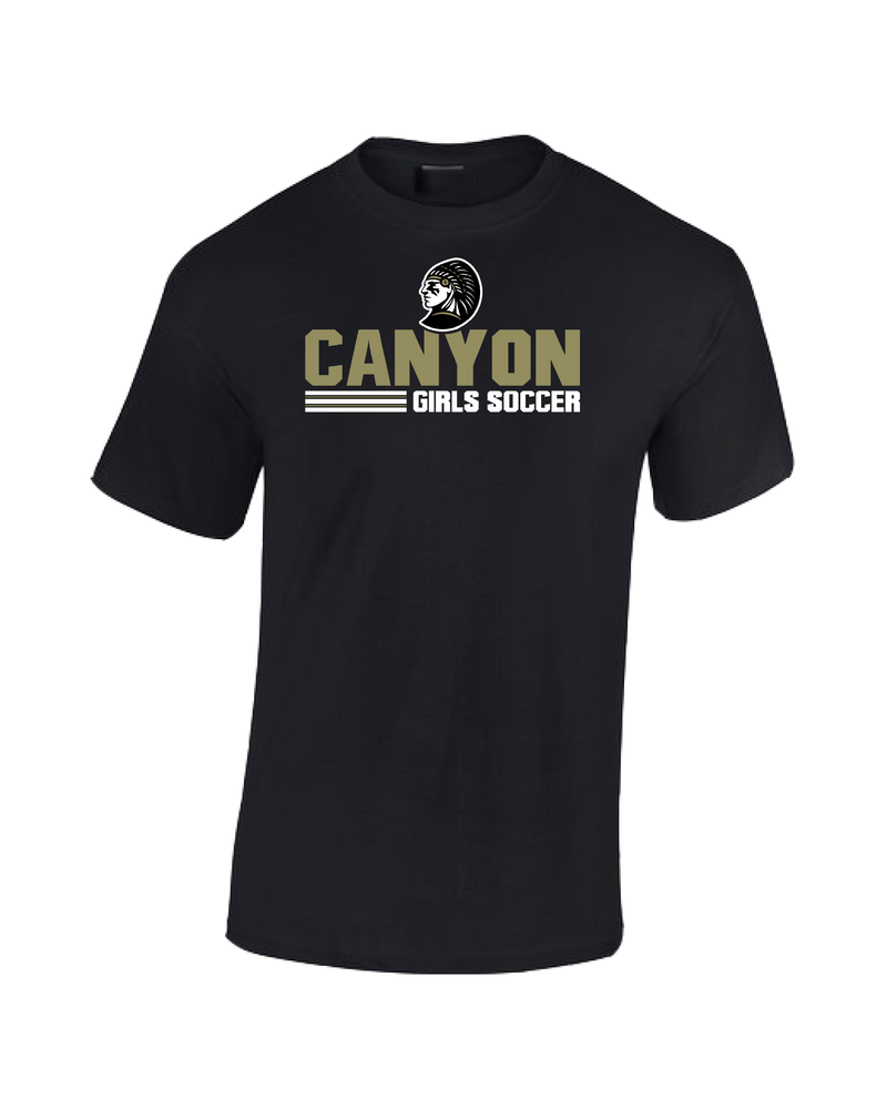 Canyon Girls Soccer Comanche - Cotton T-Shirt