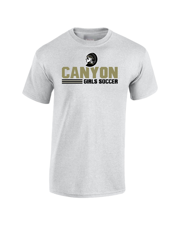 Canyon Girls Soccer Comanche - Cotton T-Shirt