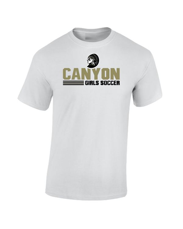Canyon Girls Soccer Comanche - Cotton T-Shirt