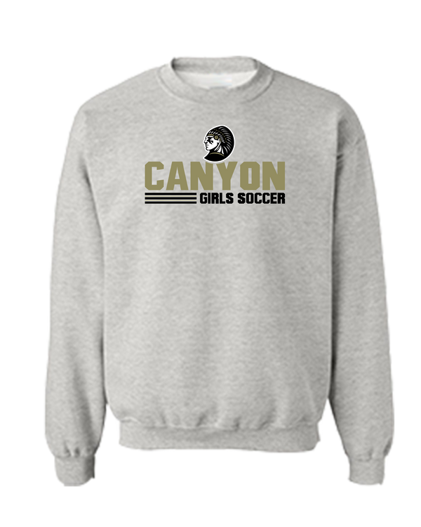 Canyon Girls Soccer Comanche - Crewneck Sweatshirt