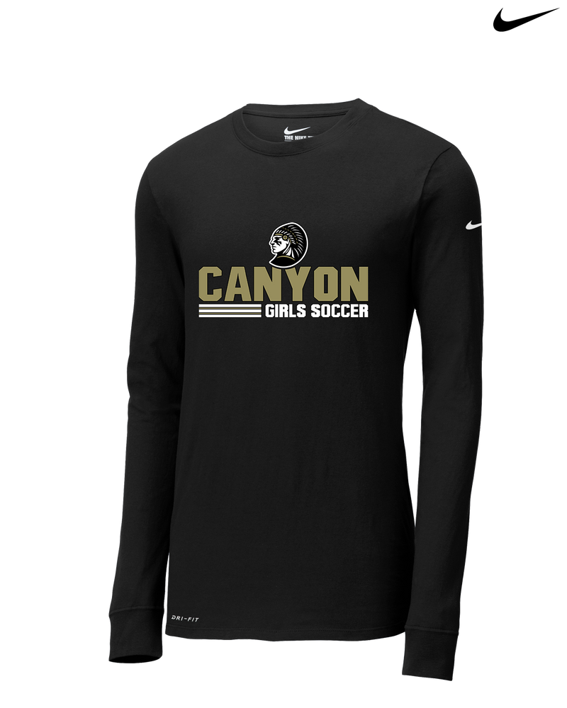 Canyon Girls Soccer Comanche - Nike Dri-Fit Poly Long Sleeve