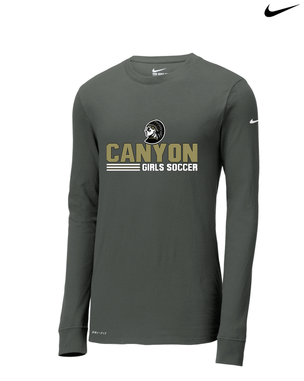 Canyon Girls Soccer Comanche - Nike Dri-Fit Poly Long Sleeve