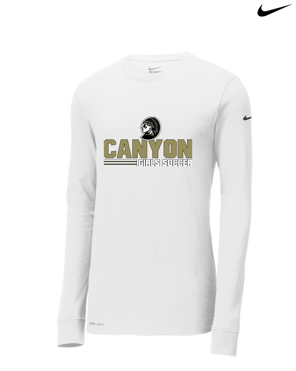 Canyon Girls Soccer Comanche - Nike Dri-Fit Poly Long Sleeve