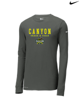Canyon HS Track & Field Block - Mens Nike Longsleeve