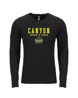 Canyon HS Track & Field Block - Tri-Blend Long Sleeve